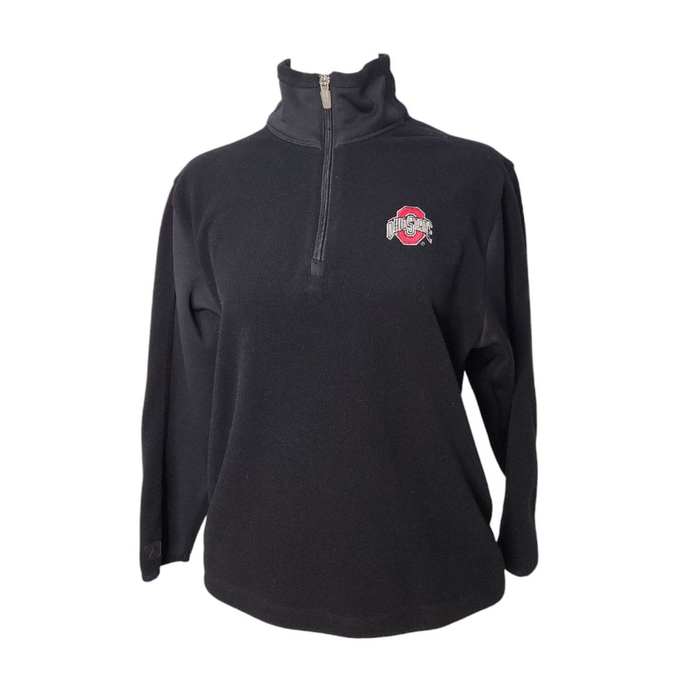 Women's Antigua Ohio State Buckeyes Black Quarter Zip Size Large